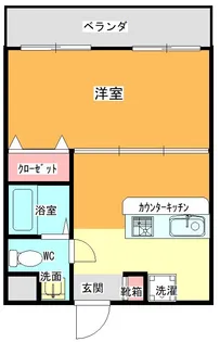 カサ・ソル・パティオB棟【1階】の間取り