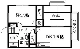 パーク岸和田【1階】の間取り