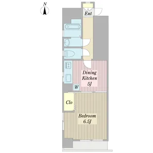 コーポ東陽【6階】の間取り