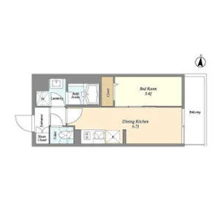 グランカーサ菊川【10階】の間取り