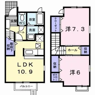 ファミールガーデン【1階】の間取り