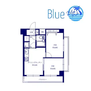 コスモ横浜保土ケ谷【7階】の間取り
