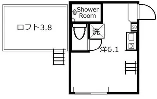 ポルテシャンス西巣鴨【2階】の間取り
