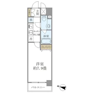 コスモリード大森北【2階】の間取り