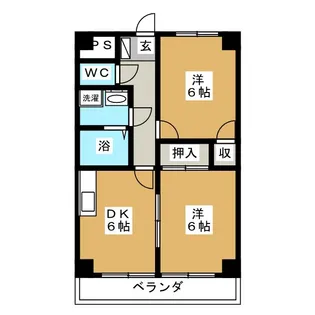 プランドール渡辺【3階】の間取り