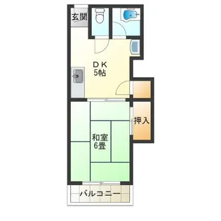 シャトー天神ノ森【5階】の間取り