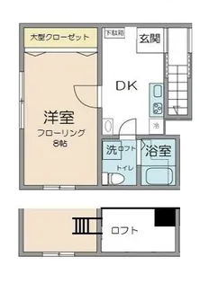メゾン・ホエール【2階】の間取り