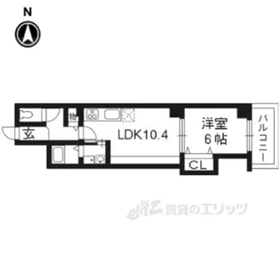 シャルマンビル【2階】の間取り