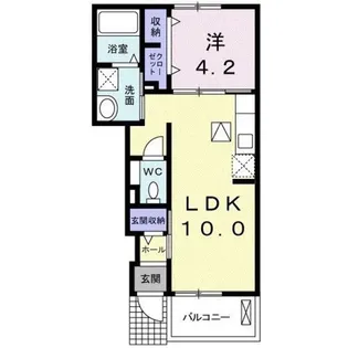 ベルクムント【1階】の間取り