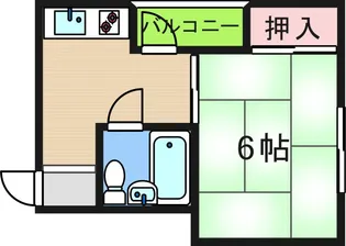 グレース岸里【2階】の間取り