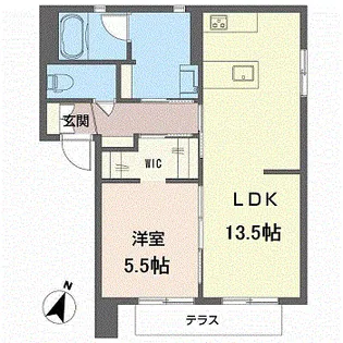 VALUGE豊岡【1階】の間取り