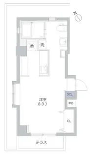 マーサプレアマールケイ【1階】の間取り