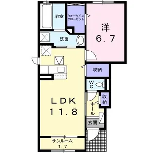 カインドハウスI【1階】の間取り