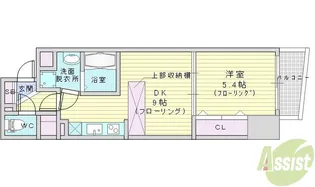 SERENITE江坂四番館【3階】の間取り