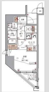 ハーモニーレジデンス錦糸町#001【5階】の間取り