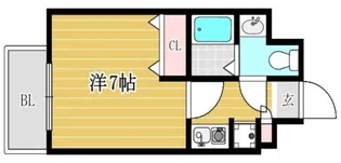 ピュアドームヴィアーレ博多【5階】の間取り