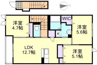 アンジュブラン【2階】の間取り