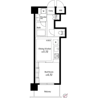 キングハウス巣鴨【2階】の間取り
