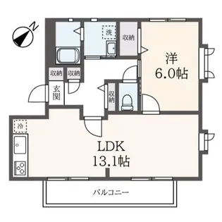 クレール浜田山【2階】の間取り
