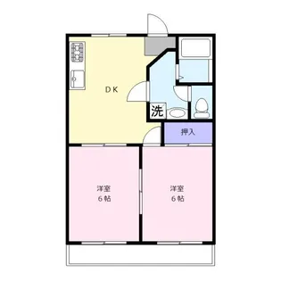 メゾン片山A【2階】の間取り