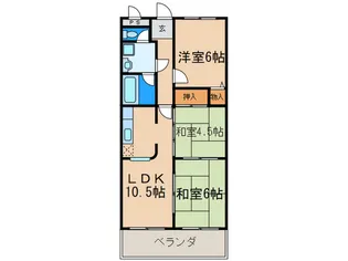 ラポ-ト柳田【3階】の間取り