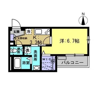 タケワハイム【1階】の間取り