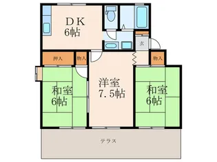 シャルムY【1階】の間取り