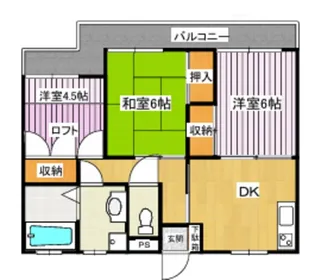 メゾンイーグル【2階】の間取り