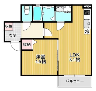 ALEGRIA 四条畷【2階】の間取り