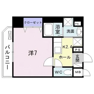 ヴゥレ アムール【7階】の間取り