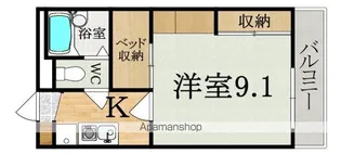 レオパレスシルフィード【2階】の間取り