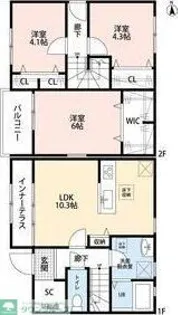 リーブルファイン羽生中央Iの間取り