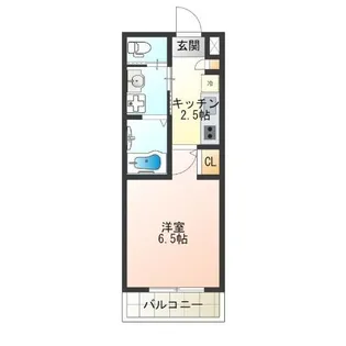 アッシュメゾン花園町【1階】の間取り