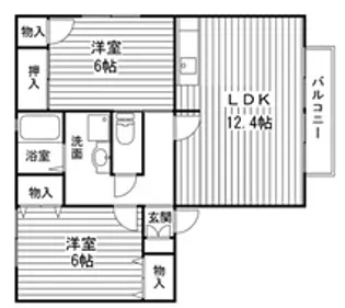 ツインズ・スクエア【1階】の間取り