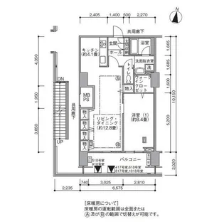 東雲キャナルコートCODAN17号棟【11階】の間取り