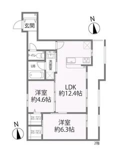 オーベル今里 south【3階】の間取り