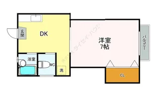 エスポワールII【1階】の間取り