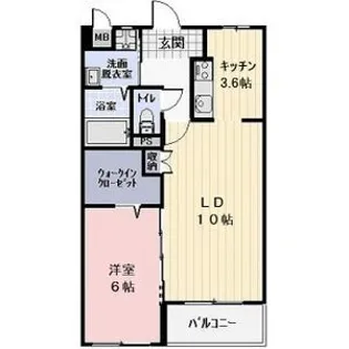 フラッツ幸A棟【1階】の間取り