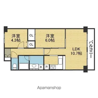 LANDSCAPE【7階】の間取り