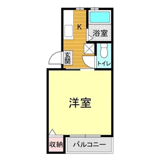 ハイツアウル【1階】の間取り