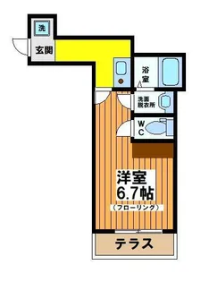 メゾンブランシュ下北沢【1階】の間取り