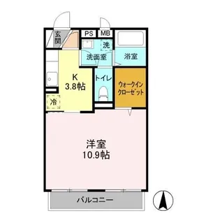 パークハイム長宮 I【1階】の間取り