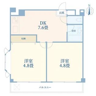 アクロス大山【3階】の間取り
