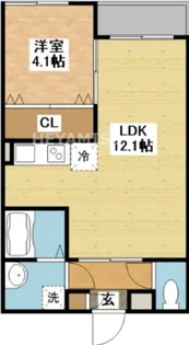 ガーデン桜坂【3階】の間取り