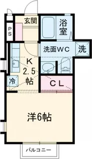 フォークストンコート【1階】の間取り