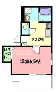 クレール茅ヶ崎【1階】の間取り