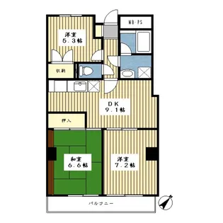 エバーラスティング【3階】の間取り