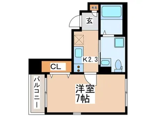 ゼフィール世田谷【2階】の間取り
