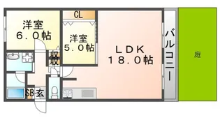 アンデュノール千里【5階】の間取り