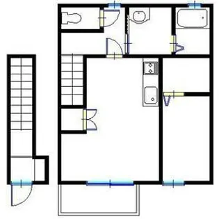 ヴィラ広畑【2階】の間取り
